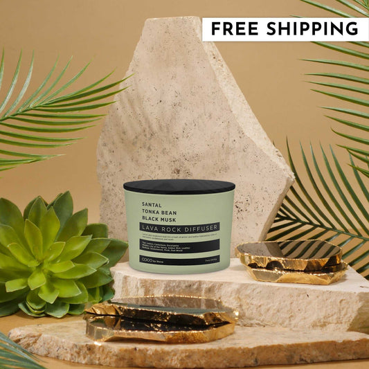 COCO Lava Rock Diffuser Lava Rock Diffuser (Santal | Tonka Bean | Black Musk) COCO-LRD-STB 26 $ Lava Rock Diffusers Stone Candles Stew's Incense