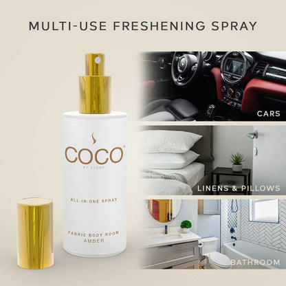 COCO All-in-One Spray 5oz Amber All-In-One Spray CRS5AM 20 $ Room Sprays Stone Candles Stew's Incense