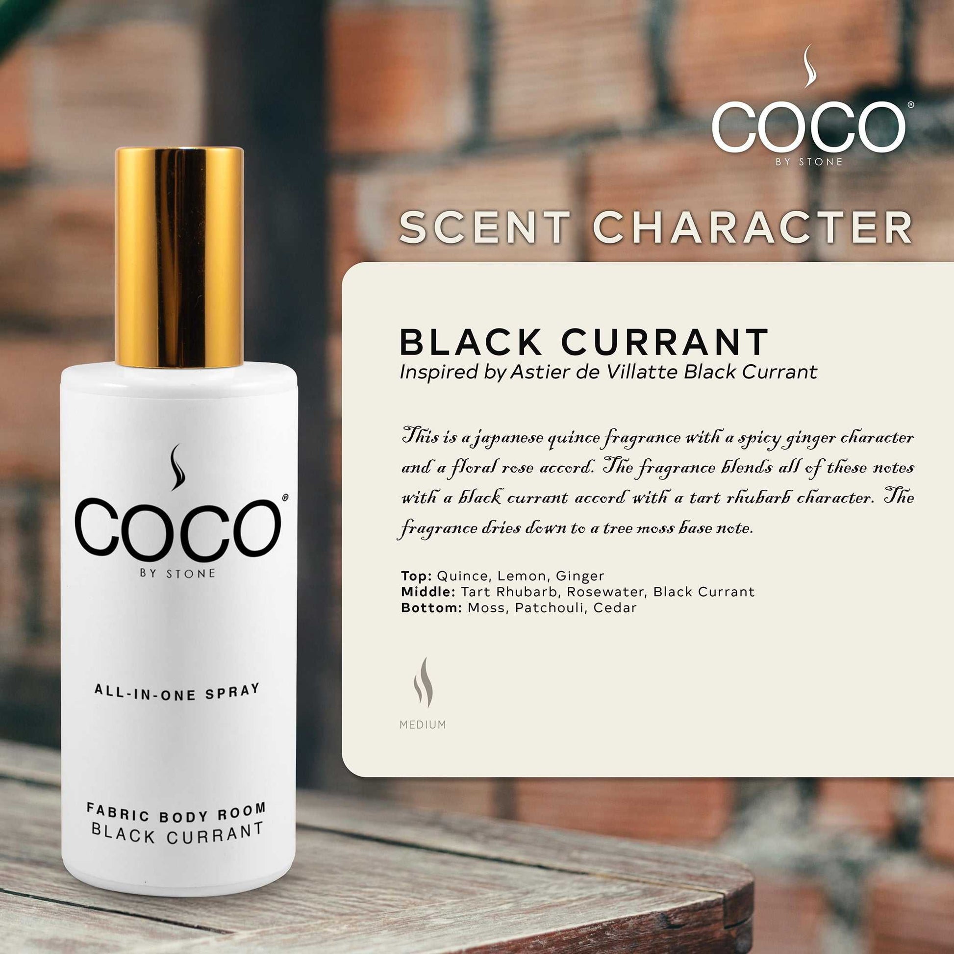 COCO All-in-One Spray 5oz Black Currant All-In-One Spray CRS5BC 20 $ Room Sprays Stone Candles Stew's Incense