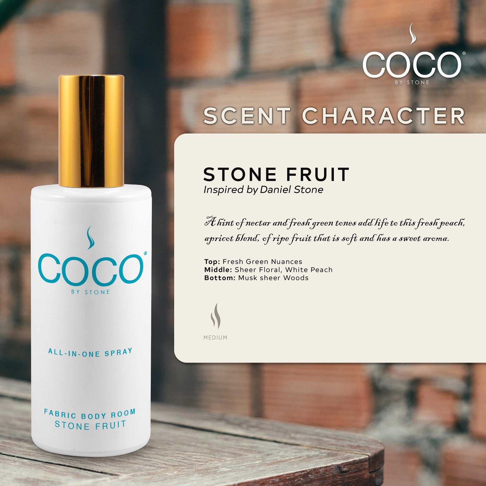 COCO All-in-One Spray 5oz Stone Fruit All-In-One Spray CRS5SF 20 $ Room Sprays Stone Candles Stew's Incense