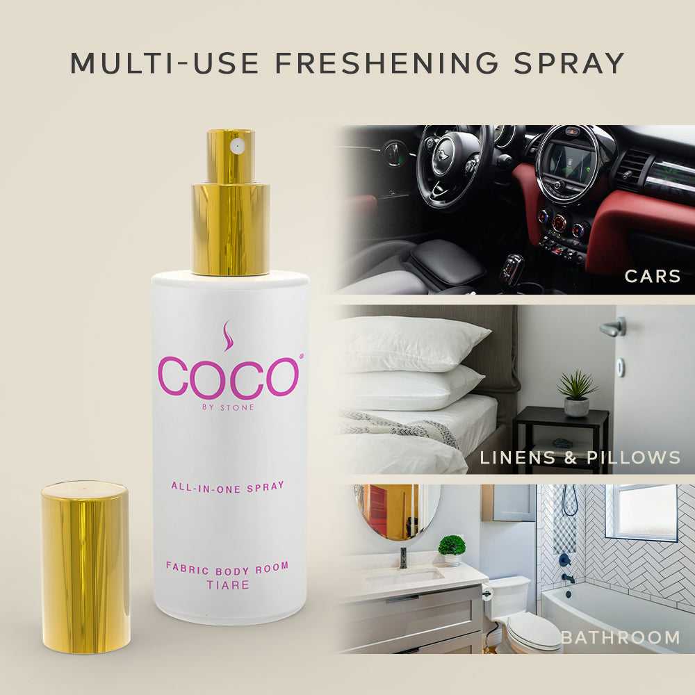 COCO All-in-One Spray 5oz Tiare All-In-One Spray CRS5TI 20 $ Room Sprays Stone Candles Stew's Incense