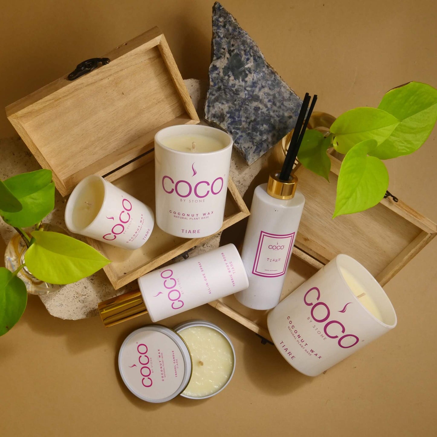 COCO All-in-One Spray 5oz Tiare All-In-One Spray CRS5TI 20 $ Room Sprays Stone Candles Stew's Incense