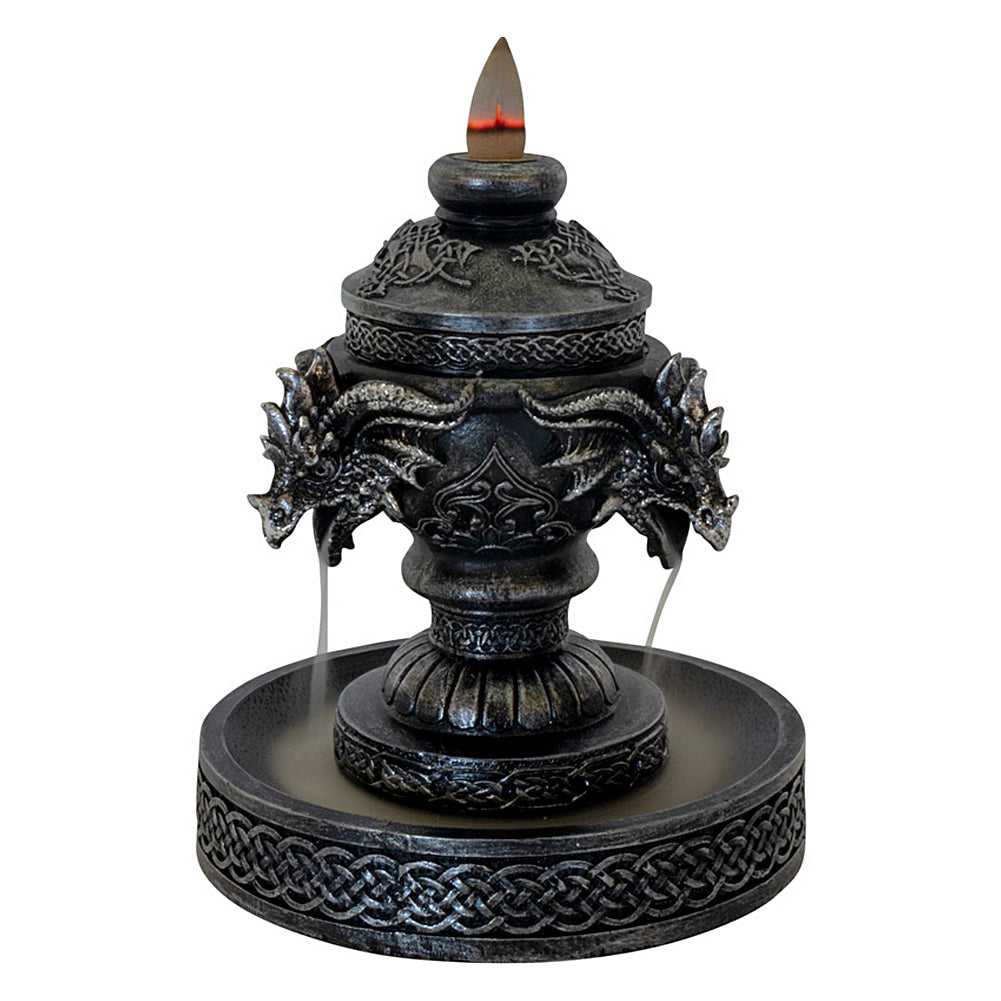 Incense Burner Celtic Triple Dragon Head Polyresin Backflow Incense Burner 89683 29 $ Shop All The Witches Sage LLC Stew's Incense