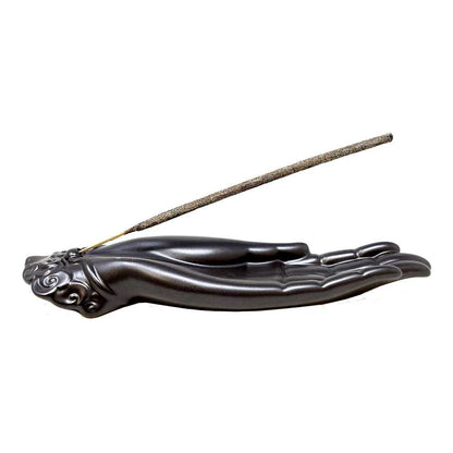 Incense Burner Ceramic Buddha Hand Incense Burner IH-05 14 $ Shop All The Witches Sage LLC Stew's Incense