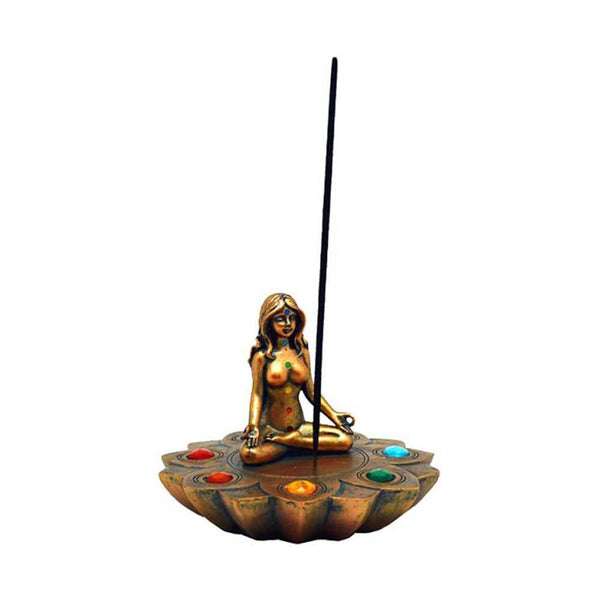 Incense Burner Yoga 7 Chakras incense burner PB2841 (02512) (IB2841) (13294) 16 $ Shop All The Witches Sage LLC Stew's Incense