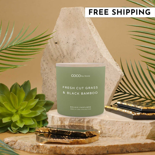 Smells Like Candle 15oz Smells Like Fresh Cut Grass & Black Bamboo Candle GLM15-2-2023 38 $ Candles Stone Candles Stew's Incense