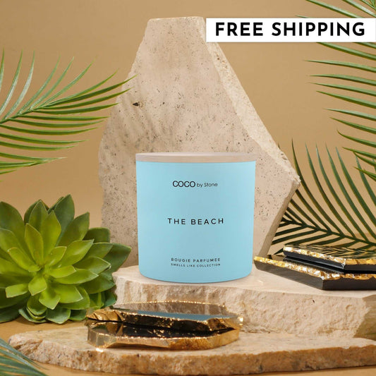 Smells Like Candle 15oz Smells Like The Beach Candle GLM15-4-2023 38 $ Candles Stone Candles Stew's Incense