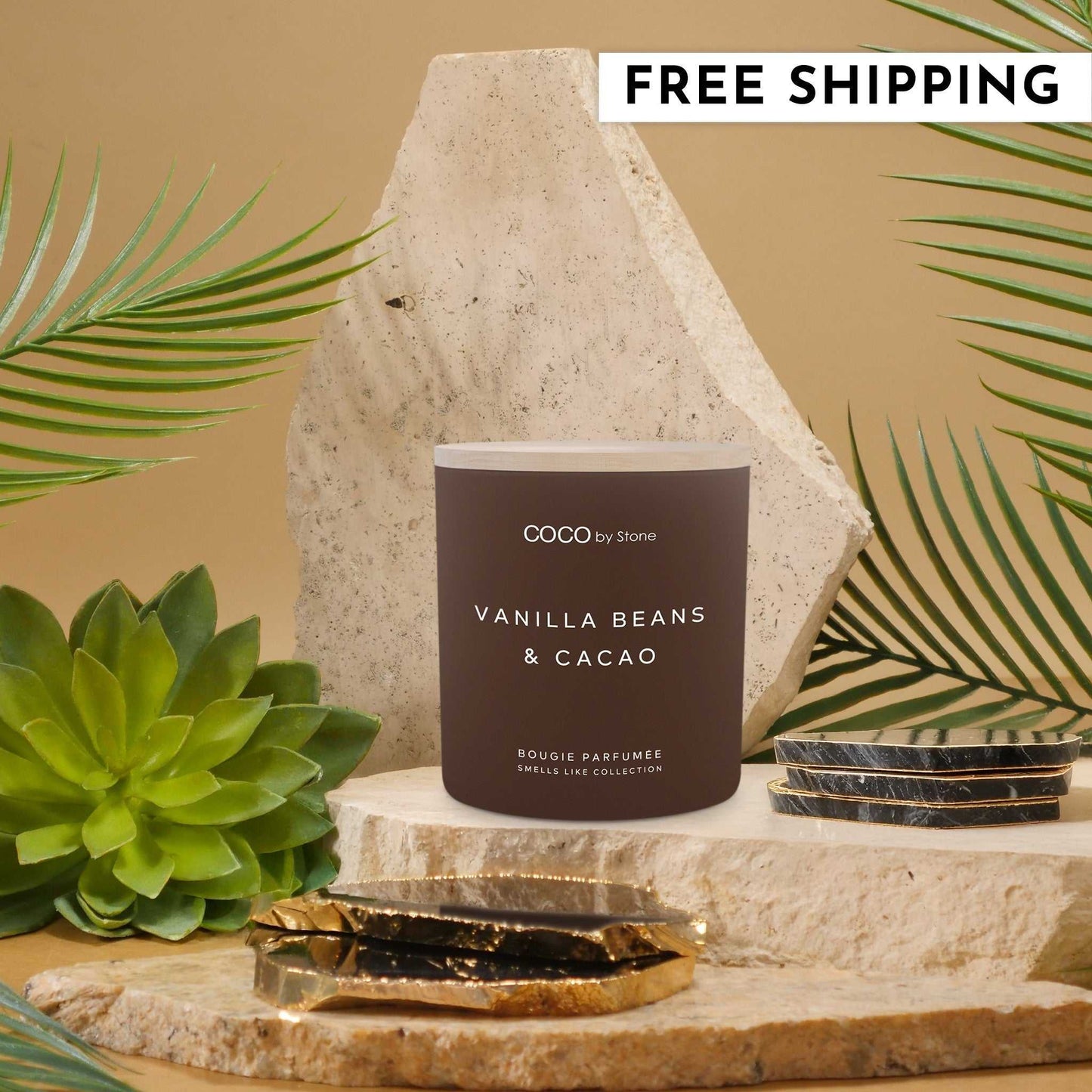 Smells Like Candle 11oz Smells Like Vanilla Beans & Cacao Candle GLH11-2-2023 32 $ Candles Stone Candles Stew's Incense