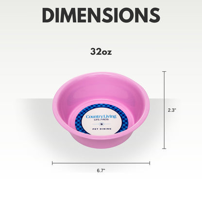 Bowl Country Living Set of 2 Coated Stainless Steel Heavy Dog Bowls - Ideal for Medium to Large Breeds HWB550 19 $ Pet Lovers Store American Pet Supplies Stew's Incense