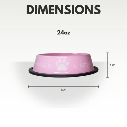 Pet Suppplies I LOVE YOU SO MUCH Modern Stainless Steel Dog Bowl – 24oz YLS-003 12 $ Pet Lovers Store American Pet Supplies Stew's Incense