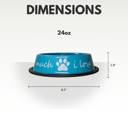 Pet Suppplies I LOVE YOU SO MUCH Modern Stainless Steel Dog Bowl – 24oz YLS-003 12 $ Pet Lovers Store American Pet Supplies Stew's Incense