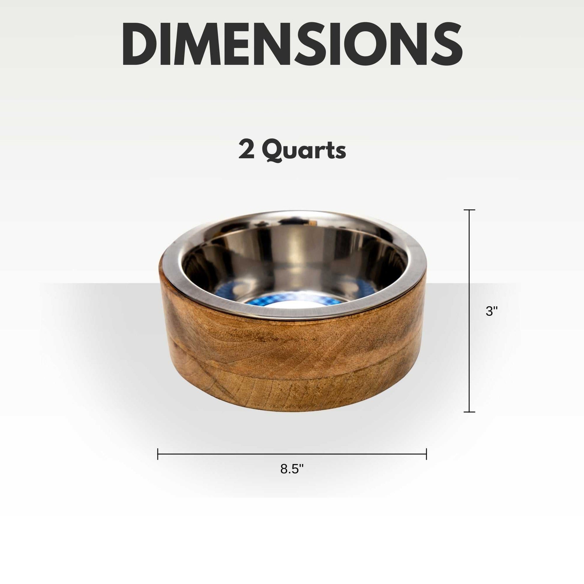 Mangowood Bowls Country Living Stainless Steel Dog Bowl with Cylindrical Mango Wood Holder CWB 310M 18 $ Pet Lovers Store American Pet Supplies Stew's Incense