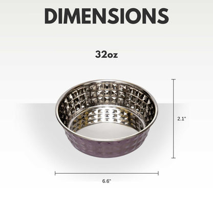 Bowl Country Living Set of 2 Hammered Stainless Steel Dog Bowls – Lavender HBSLL120 Lav 24 $ Pet Lovers Store American Pet Supplies Stew's Incense