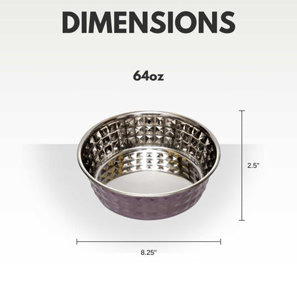 Bowl Country Living Set of 2 Hammered Stainless Steel Dog Bowls – Lavender HBSLL120 Lav 24 $ Pet Lovers Store American Pet Supplies Stew's Incense