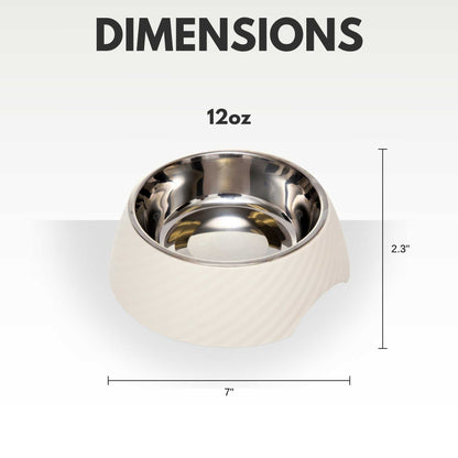 Bowl Country Living Set of 2 Round Twill Melamine Dog Bowls with Removable Stainless Steel Inserts – White Swan MLB002 24 $ Pet Lovers Store American Pet Supplies Stew's Incense