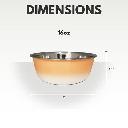Deep Bowls Deep Dog Bowl – Stainless Steel Bowl, Ideal for Small, Medium & Large Dogs – Peach Coral GRA-003 9 $ Pet Lovers Store American Pet Supplies Stew's Incense