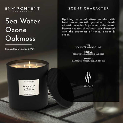 Environment - Candle 55oz Sea Water | Ozone | Oakmoss Candle (Inspired by Davidoff Cool Water®) EN-CAN55-COOLWATER 139 $ Candles Stone Candles Stew's Incense