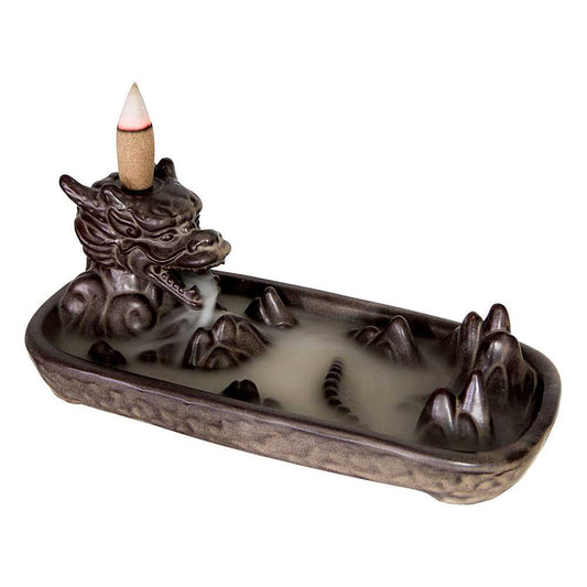 Incense Burner Dragon Head Ceramic Backflow Incense Burner 89565 24 $ Shop All The Witches Sage LLC Stew's Incense
