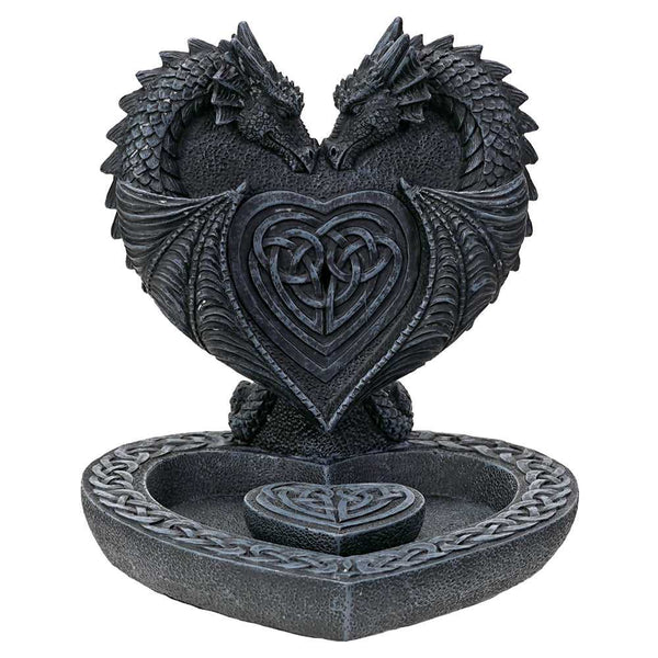 Incense Burner Dual Dragon's Heart Backflow Incense Burner 13940 19 $ Shop All The Witches Sage LLC Stew's Incense