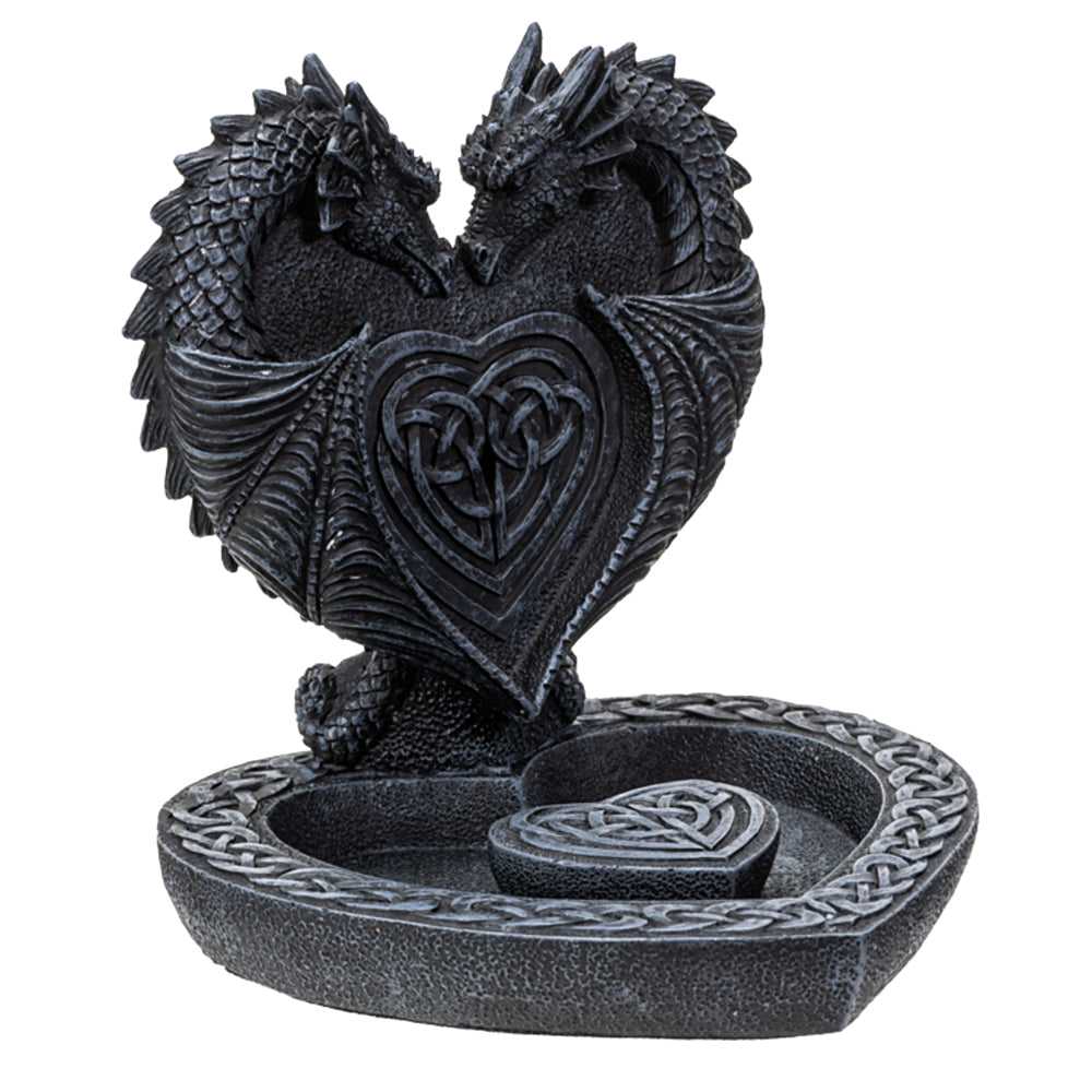 Incense Burner Dual Dragon's Heart Backflow Incense Burner 13940 19 $ Shop All The Witches Sage LLC Stew's Incense