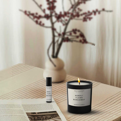 Environment - Candle 8oz Neroli | Ylang | Bergamot Candle with Lid and Box (Inspired by Chanel Chanel #5®) EN-CAN8-CHAN5 48 $ Candles Stone Candles Stew's Incense
