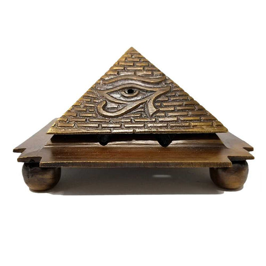 Incense Burner Solid Brass Egyption 9 Pyramid Cone Burner CB4 19 $ Shop All The Witches Sage LLC Stew's Incense