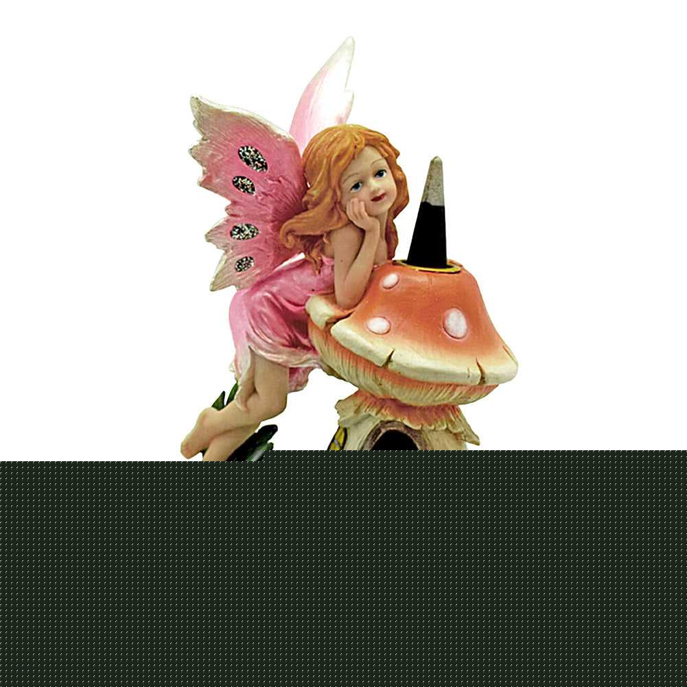 Incense Burner Fairy and Mushroom Backflow Burner BF3073 28 $ The Witches Sage LLC Stew's Incense