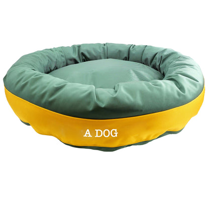 Dog Bed Round Bolster Armor Baseball