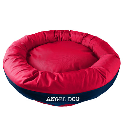 Dog Bed Round Bolster Armor Baseball