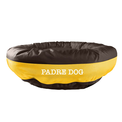 Dog Bed Round Bolster Armor Baseball