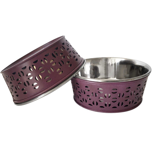 Bowl Country Living Set of 2 Stainless Steel Dog Bowls – Farmhouse Style, Ideal for Small to Medium Dogs DMD007 24 $ Pet Lovers Store American Pet Supplies Stew's Incense
