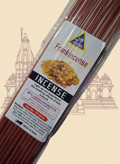 Aasha Frank Incense Jumbo Incense Sticks-16 Inch-25 Sticks