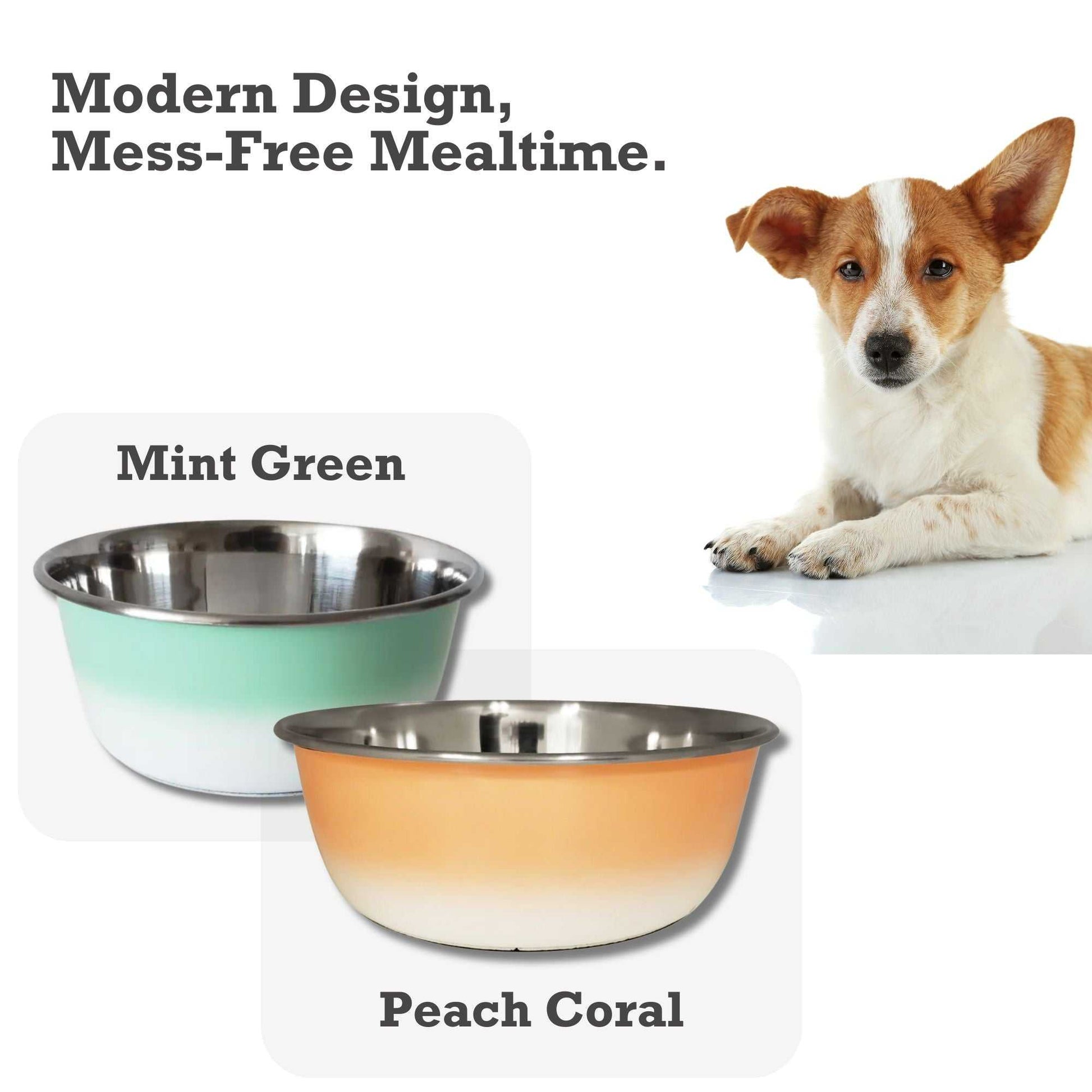 Deep Bowls Deep Dog Bowl – Stainless Steel Bowl, Ideal for Small, Medium & Large Dogs – Peach Coral GRA-003 9 $ Pet Lovers Store American Pet Supplies Stew's Incense