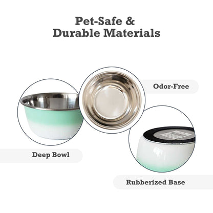 Deep Bowls Deep Dog Bowl – Stainless Steel Bowl, Ideal for Small, Medium & Large Dogs – Mint Green GRA-005 9 $ Pet Lovers Store American Pet Supplies Stew's Incense