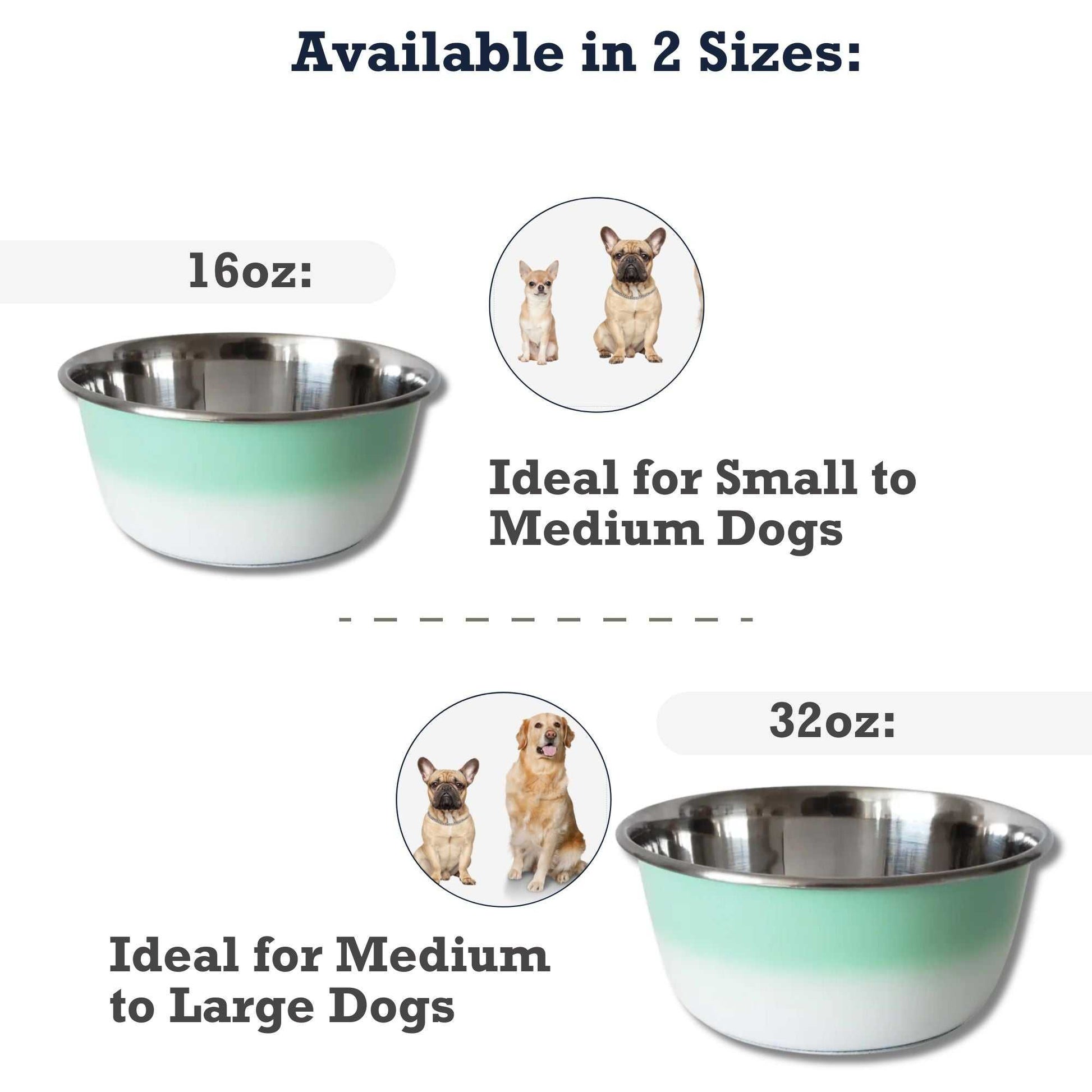 Deep Bowls Deep Dog Bowl – Stainless Steel Bowl, Ideal for Small, Medium & Large Dogs – Mint Green GRA-005 9 $ Pet Lovers Store American Pet Supplies Stew's Incense