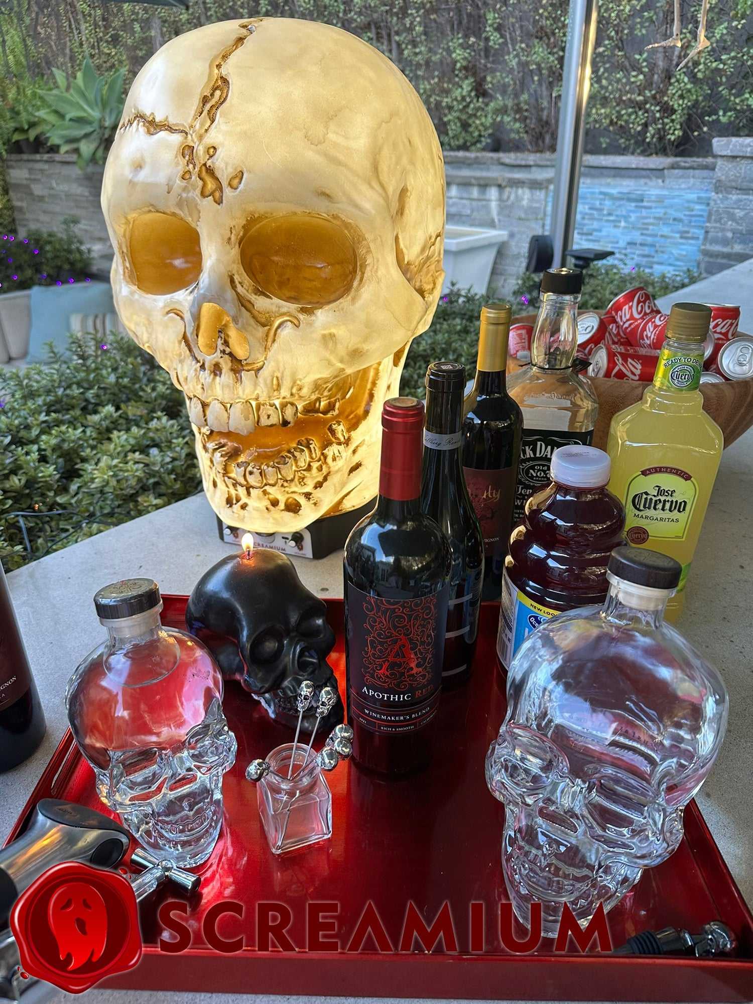 Halloween Giant Skull Animatronic Lamp Prop 20-Inch-Tall Heavy Duty Polyresin Halloween Decoration SCREAMIUM-MPN-10003 179 $ SCREAMIUM Stew's Incense