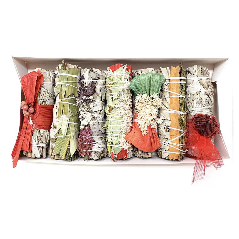 Smudging Set Gift Pack - Special Yule Gift Pack Smudge Sticks 3-4" SAGE-10 24 $ The Witches Sage LLC Stew's Incense