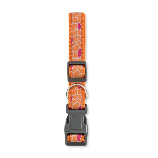 Pet Leashes Nylon Dog Collar with Embroidered Giraffe Design/Animal Print, Secure & Adjustable Fit SMH-102 GIR 12 $ Pet Lovers Store American Pet Supplies Stew's Incense