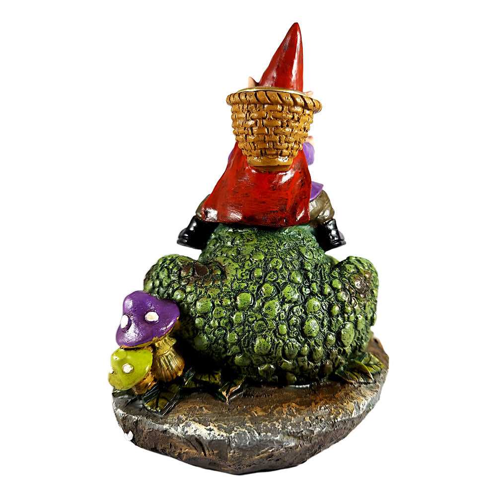 Incense Burner Gnome Riding Toad Backflow Incense Burner BF3254 23 $ The Witches Sage LLC Stew's Incense