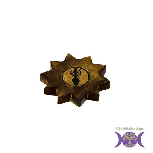 Incense Burner Goddess Wooden Incense Burner 89194-D 2 $ Shop All The Witches Sage LLC Stew's Incense