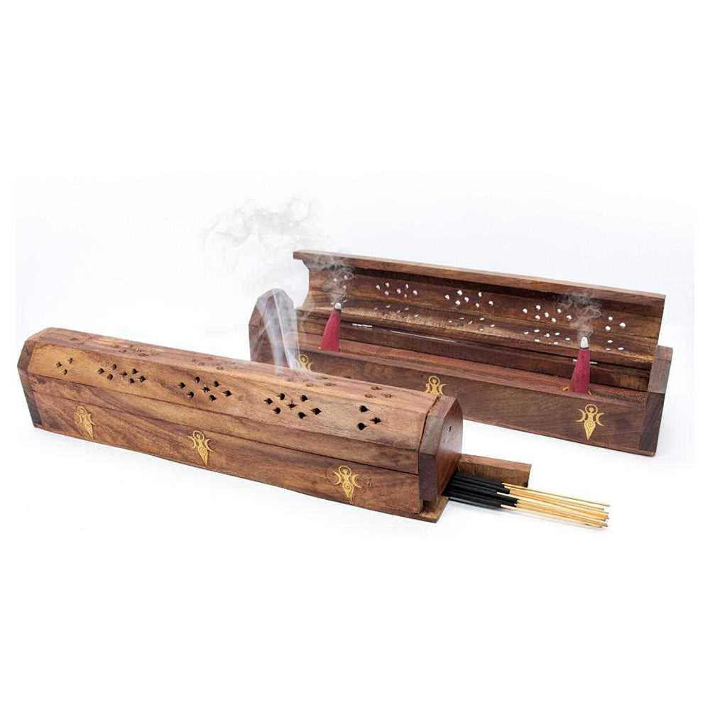 Incense Burner Goddess Coffin Incense Burner WBX-12AL 10 $ The Witches Sage LLC Stew's Incense