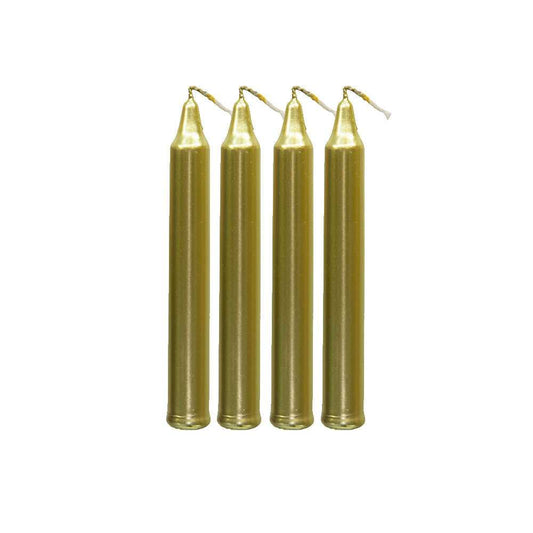 Candle Mini Ritual Candle - Gold (Set of 4) 81545 5 $ The Witches Sage LLC Stew's Incense