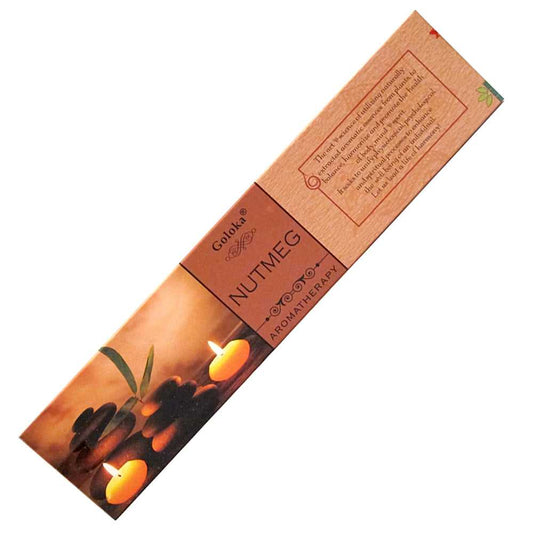 Incense Goloka Aroma Nutmeg Incense Sticks GL155 1 $ The Witches Sage LLC Stew's Incense