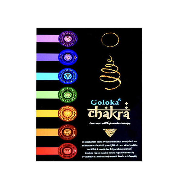 Incense Goloka Chakra Incense Cones (Black Series) GLC05 1 $ Goloka The Witches Sage LLC Stew's Incense