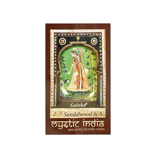 Incense Goloka Mystic India Sandalwood Incense Cones GLC53 1 $ The Witches Sage LLC Stew's Incense