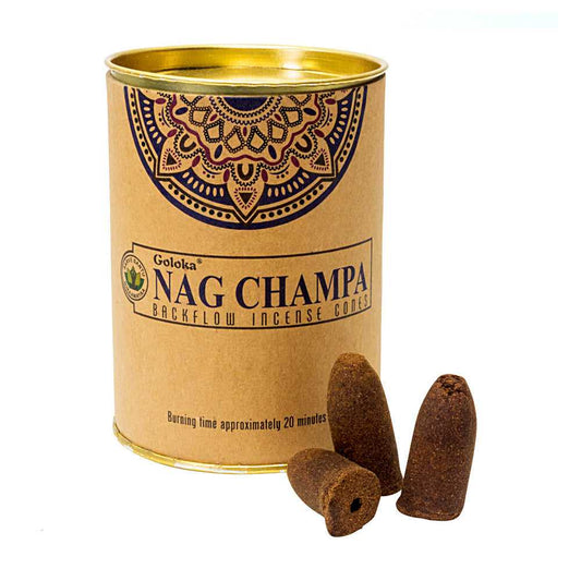 Incense Goloka Nag Champa Backflow Incense Cones 75000 (BFC110) 3 $ Goloka The Witches Sage LLC Stew's Incense