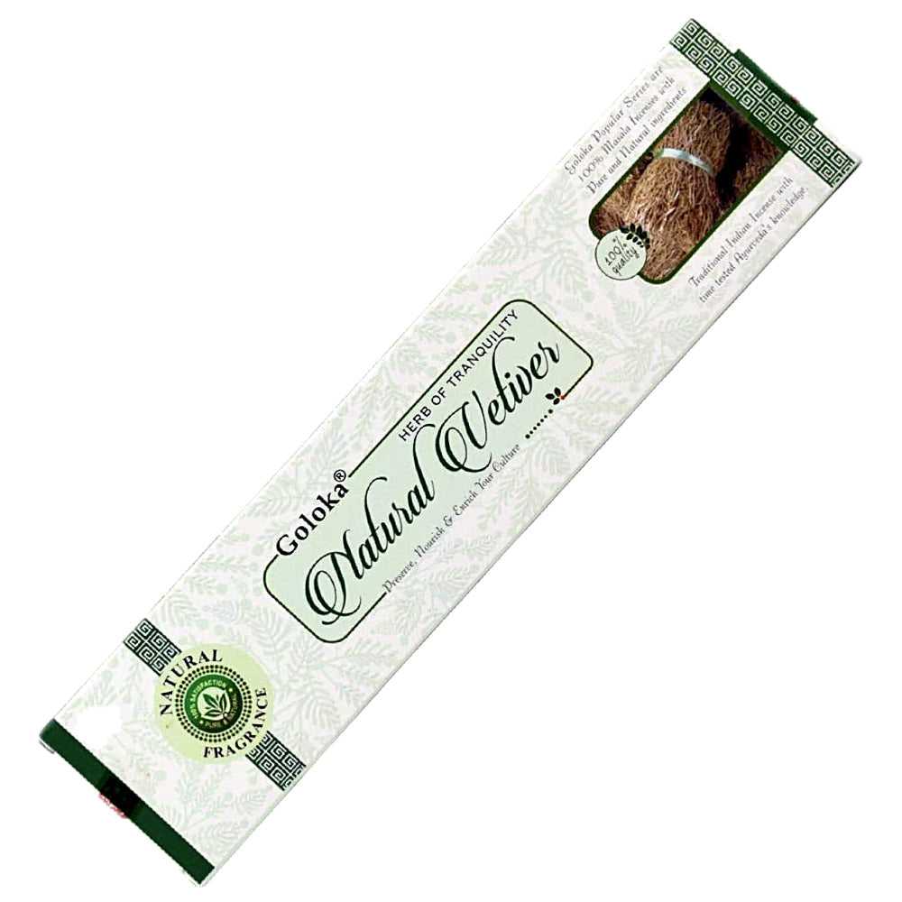 Incense Goloka Natural Vetiver Incense Sticks GL135 1 $ Goloka The Witches Sage LLC Stew's Incense