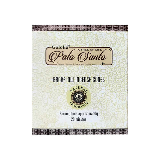 Incense Goloka Palo Santo Backflow Incense Cones BFC126 1 $ Goloka The Witches Sage LLC Stew's Incense
