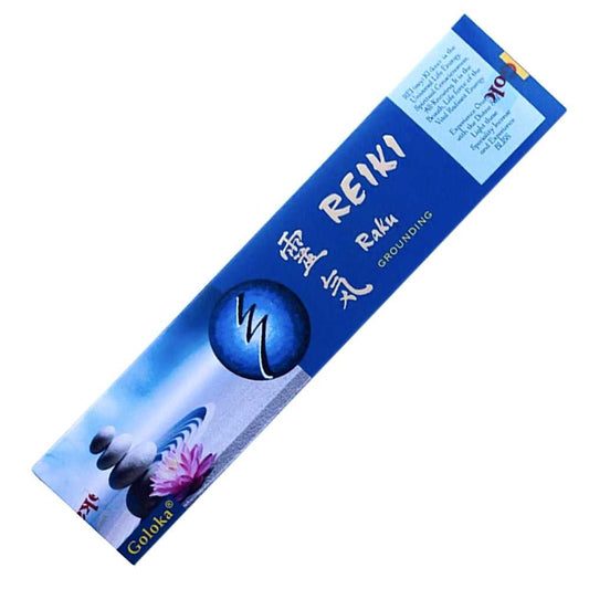 Incense Goloka Reiki Series Raku (Grounding) Incense Sticks GLK-REIKI-RAGR 1 $ Goloka The Witches Sage LLC Stew's Incense