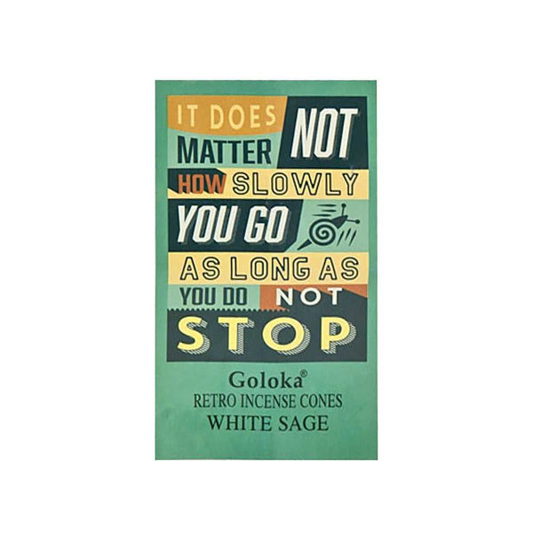 Incense Goloka Retro White Sage Incense Cones GLC81 1 $ Goloka The Witches Sage LLC Stew's Incense